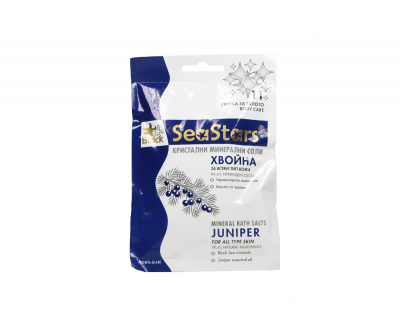 Crystal Bath Salts with Juniper Black Sea Stars