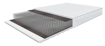 Super Bonnell mattress 160x200 cm with Bonnell springs, height 18 cm, rolled