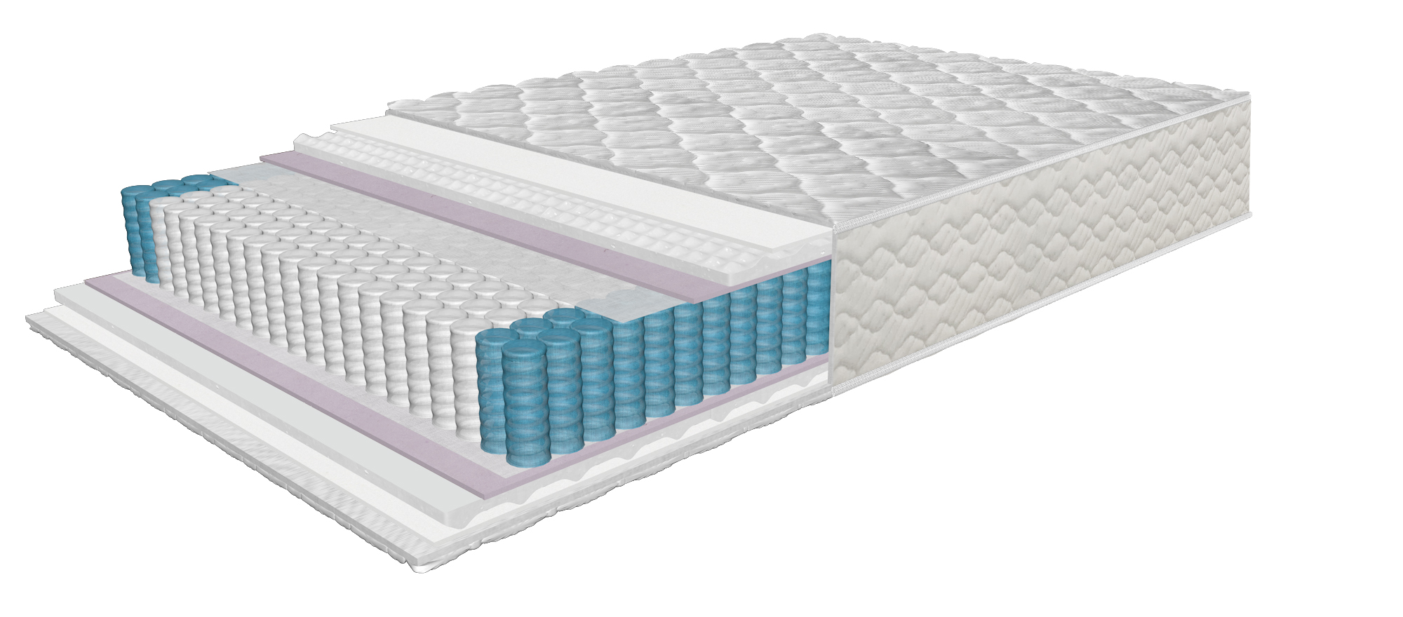 Матрас Luxury Dream Pocket Strong 140x200 см, с Pocket пружинами, высота 28 см, скрученный