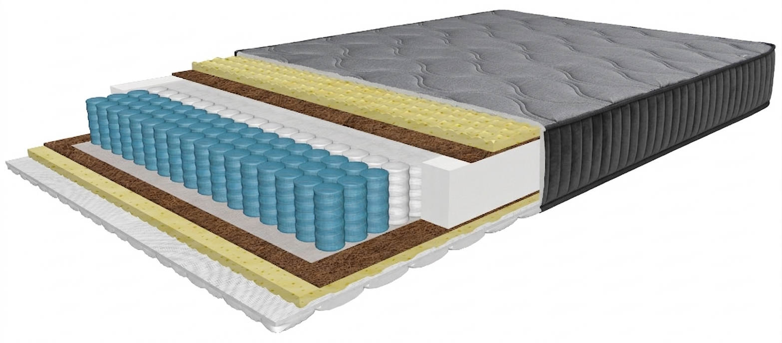 Diamond Platinum mattress 90x200 cm, with MultiPocket springs, height 24 cm, rolled up