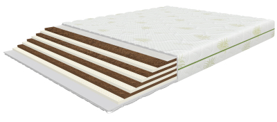 Nordic King Lux mattress 140x200 cm, with coconut and latex, height 21 cm