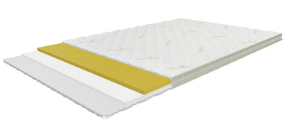 Air-Top Memory 160x200 cm, medium soft mattress topper with Memory foam, height 8 cm