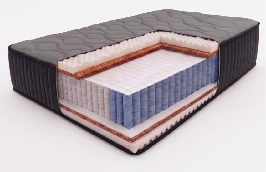 Matracis Opal Platinum 160x200 cm, ar MultiPocket atsperēm, augstums 24 cm, sarullēts