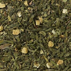 Zaļās tējas maisījums ar zaļu citrona&amp;ingvera aromātu