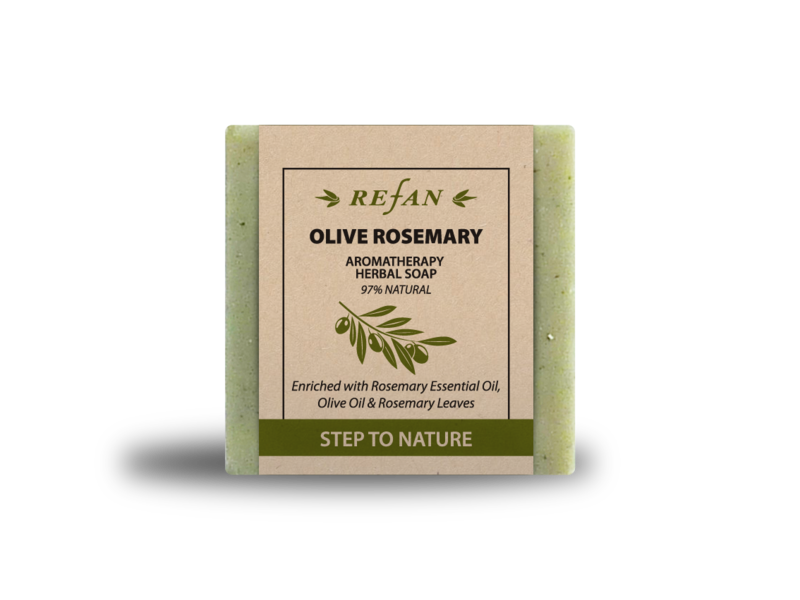 Dabīgās ziepes REFAN - STEP TO NATURE  OLIVE ROSEMARY