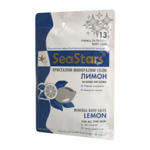 Crystal Mineral Bath Salts with Lemon Black Sea Stars