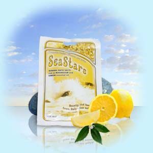 Bath Sea Salts with Lemon Black Sea Stars