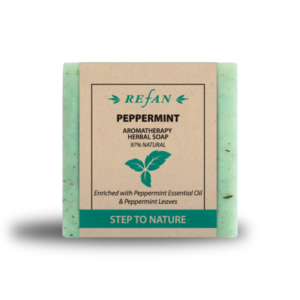 Dabīgās ziepes REFAN - STEP TO NATURE - AROMATHERAPY PEPPERMINT