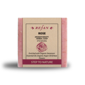 Dabīgās ziepes REFAN - STEP TO NATURE - AROMATHERAPY ROSE