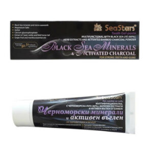Zobu gel-pasta ar aktivētu ogli BLACK SEA STARS -75 ml