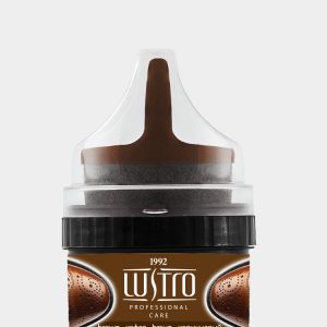 Крем для чистки обуви с аппликатором LUSTRO® коричневый