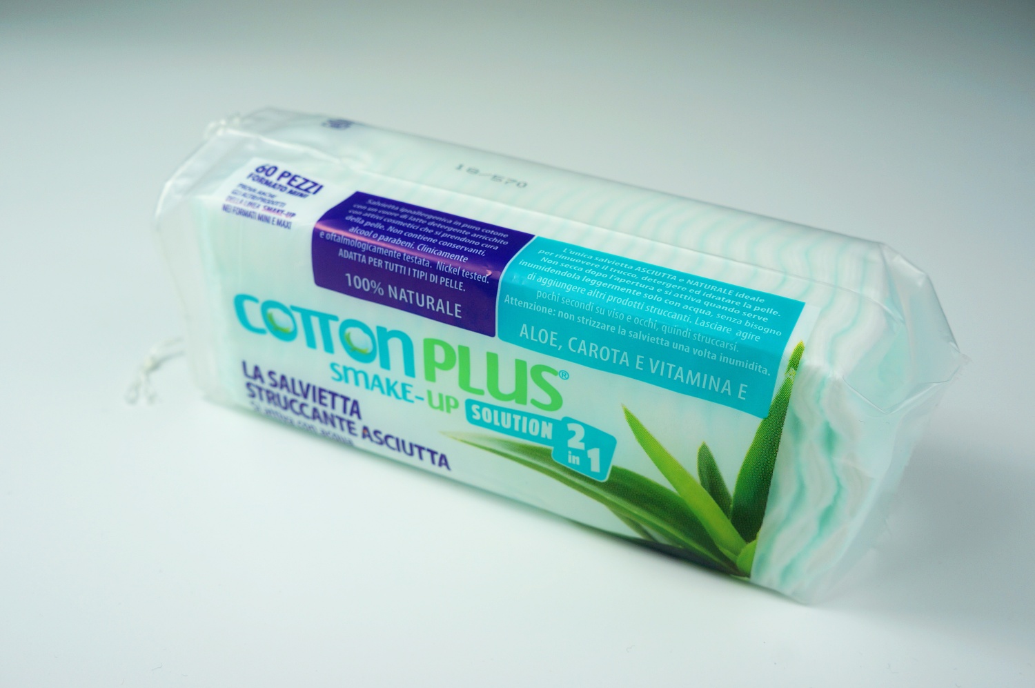 Diski kosmētikas noņemšanai ar losjonu ALOE VERA COTTON PLUS