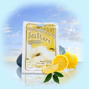 Bath Sea Salts with Lemon Black Sea Stars