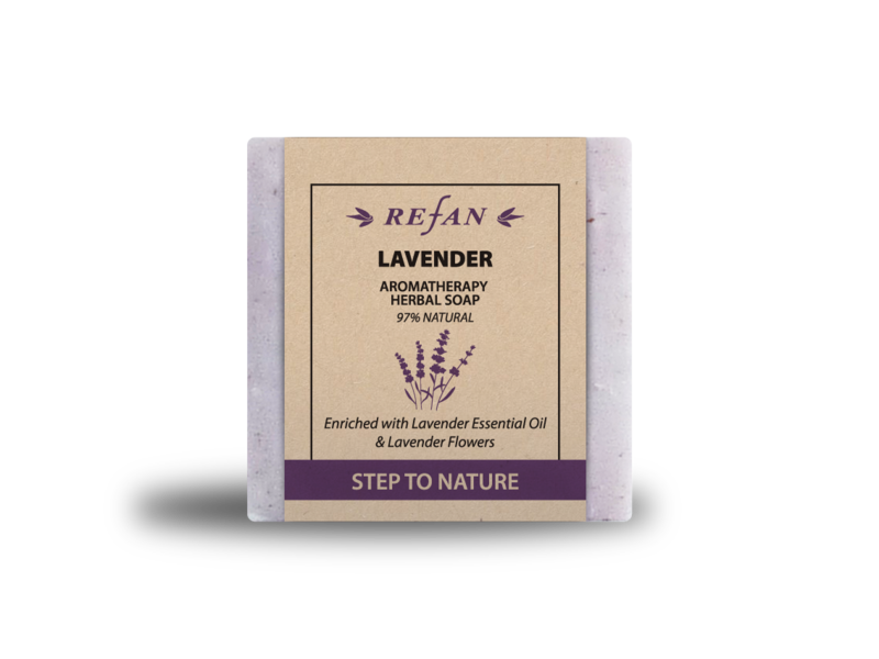 Natural soap REFAN - STEP TO NATURE - AROMATHERAPY LAVENDER