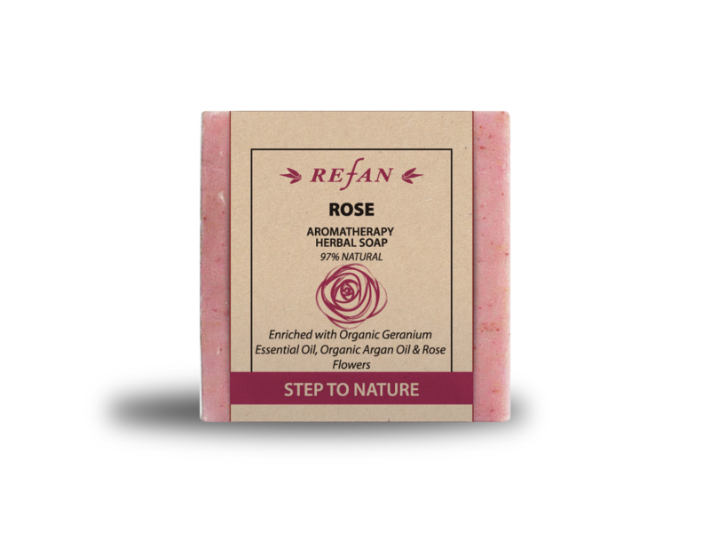 Dabīgās ziepes REFAN - STEP TO NATURE - AROMATHERAPY ROSE